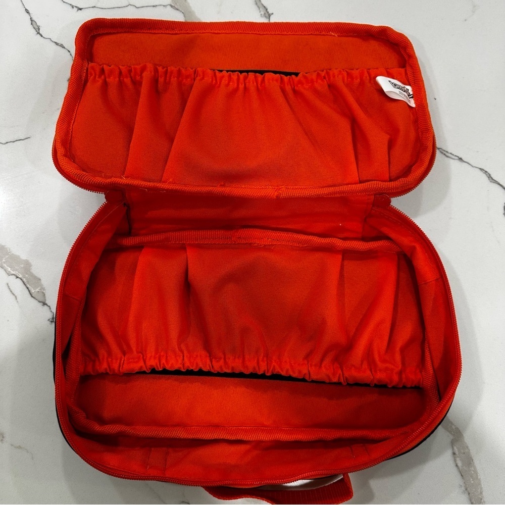 NWT Lammily Doll Multi-Compartment Travel Case & Organizer - Blue/Orange - Picture 4 of 9